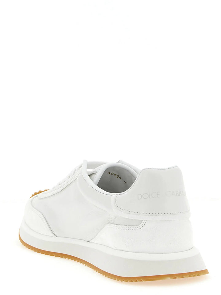 Dolce &amp; Gabbana Sample Sale | Dolce &amp; Gabbana White Calfskin Low Top Sneakers - | Designer outlet