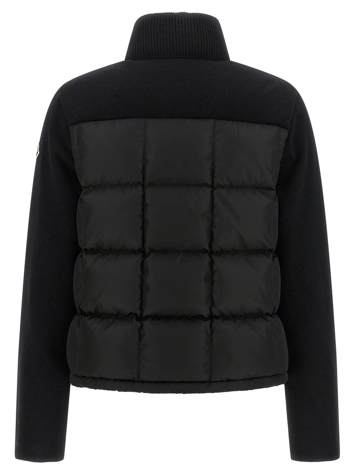 Moncler Sample Sale | Moncler Black Virgin Wool Cardigan - | Designer outlet