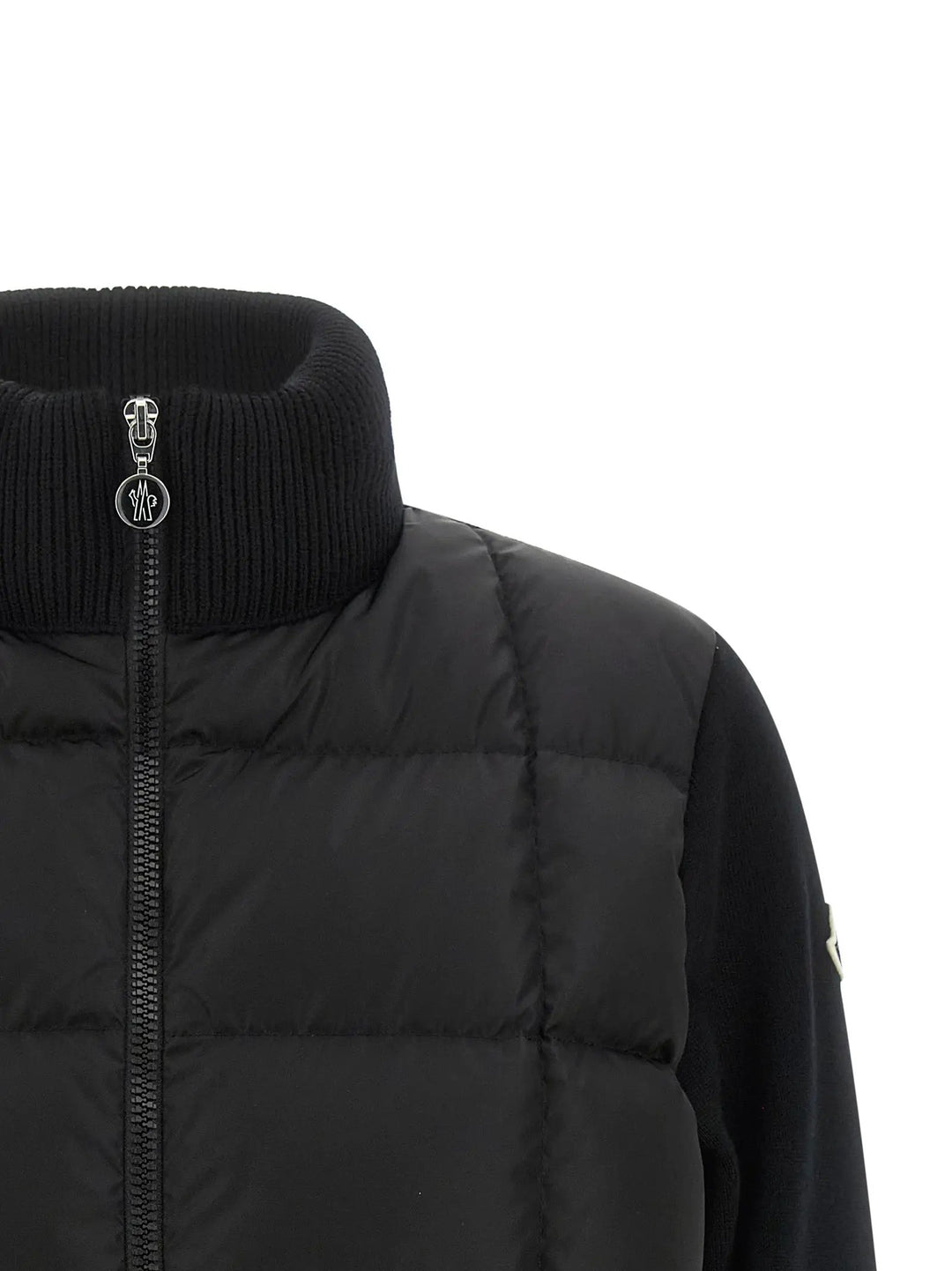 Moncler Sample Sale | Moncler Black Virgin Wool Cardigan - | Designer outlet