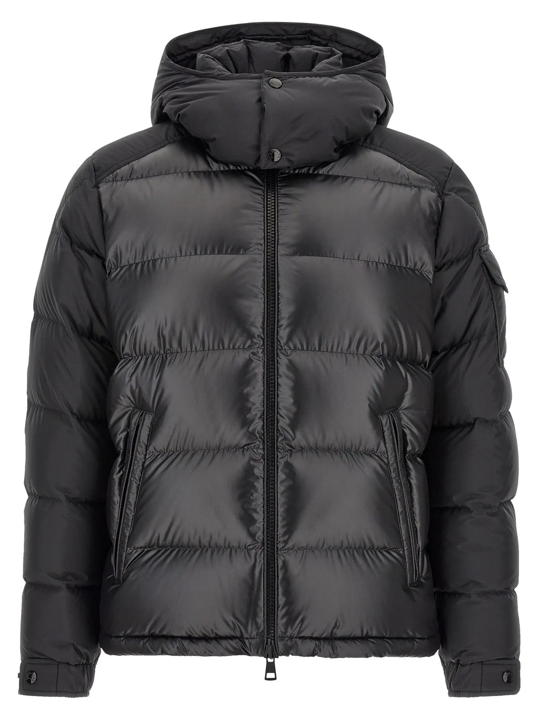Moncler Sample Sale | Moncler Black Polyester Full-Length Jacket - | Designer outlet