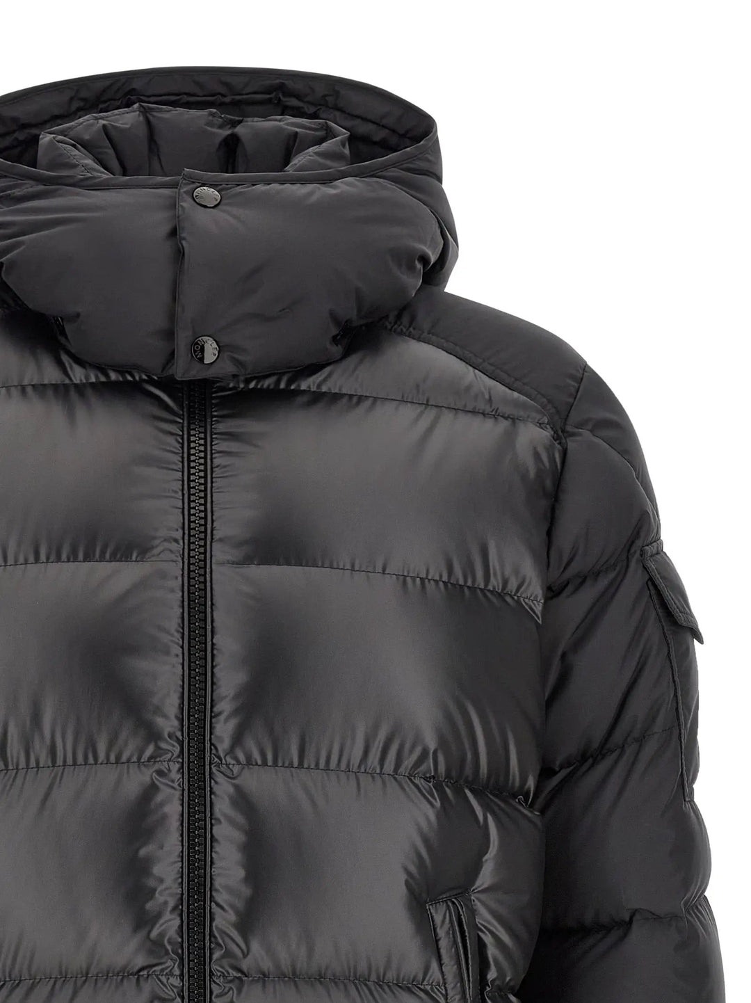 Moncler Sample Sale | Moncler Black Polyester Full-Length Jacket - | Designer outlet