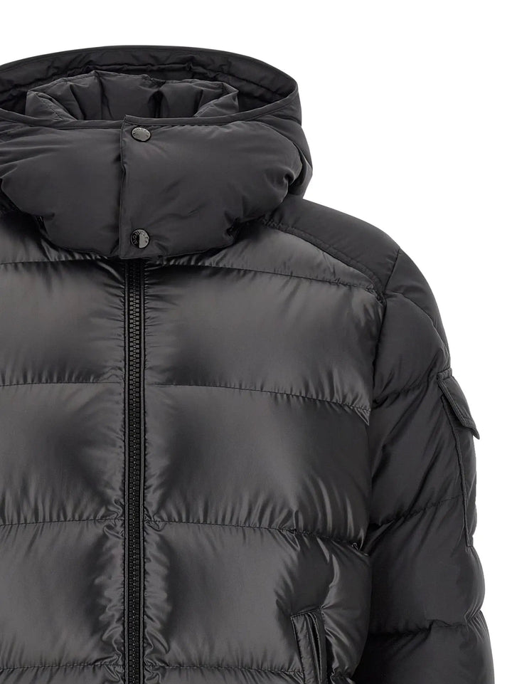 Moncler Sample Sale | Moncler Black Polyester Full-Length Jacket - | Designer outlet