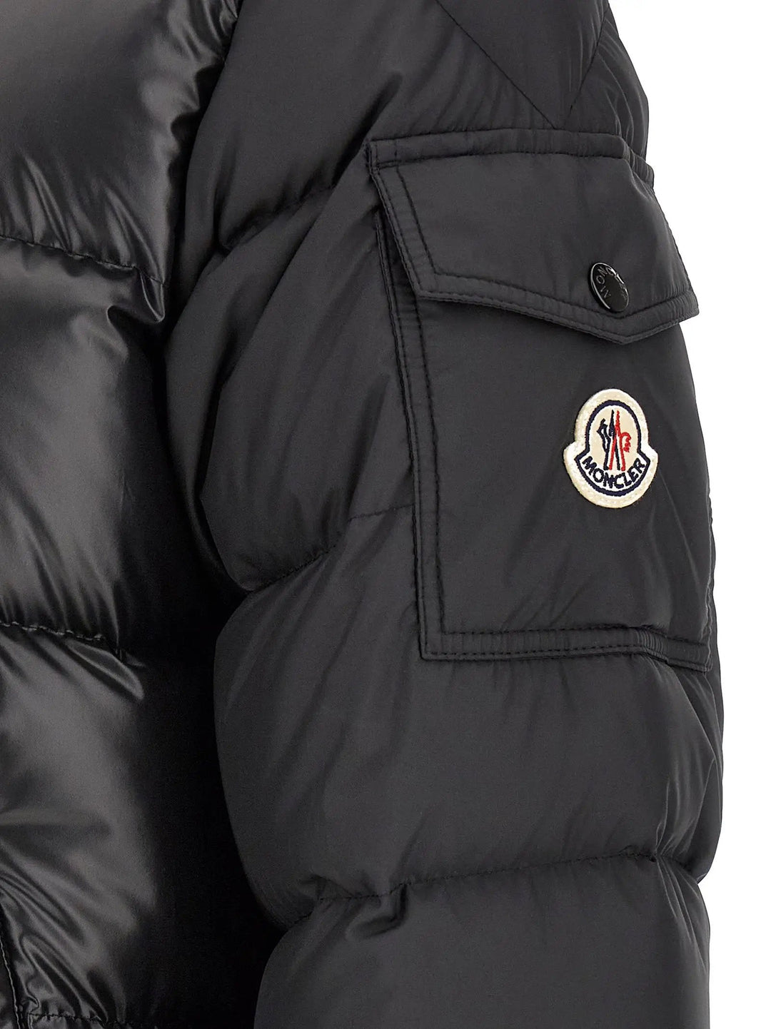 Moncler Sample Sale | Moncler Black Polyester Full-Length Jacket - | Designer outlet