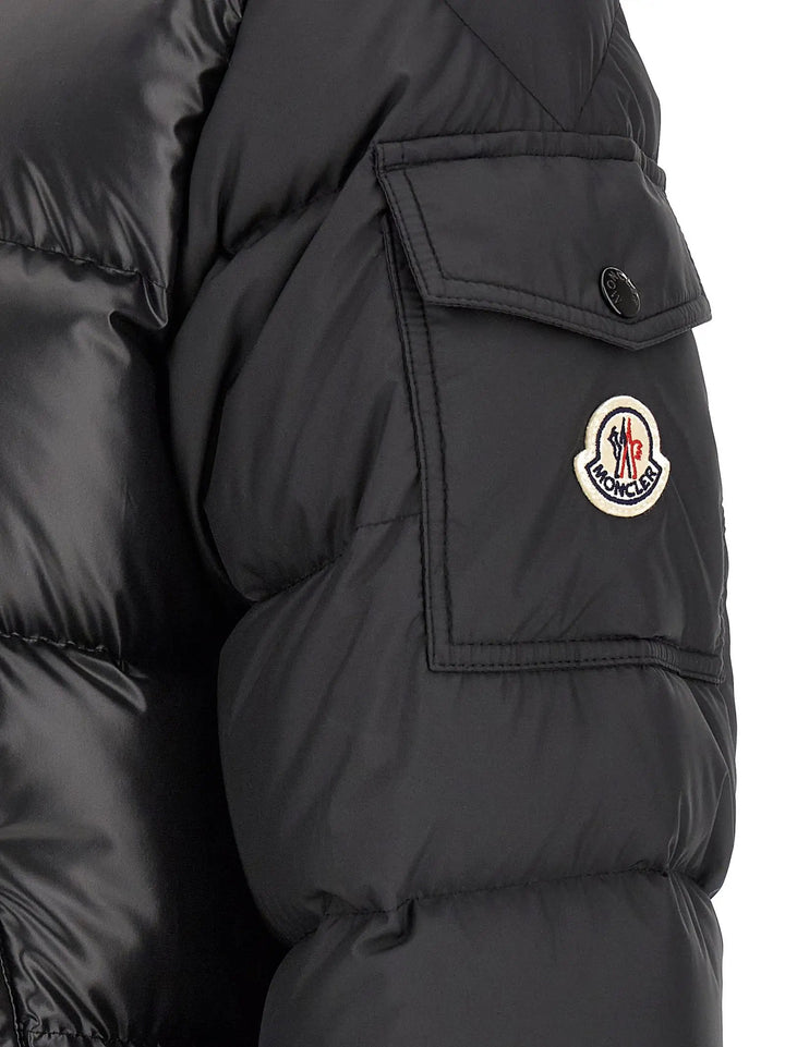 Moncler Sample Sale | Moncler Black Polyester Full-Length Jacket - | Designer outlet