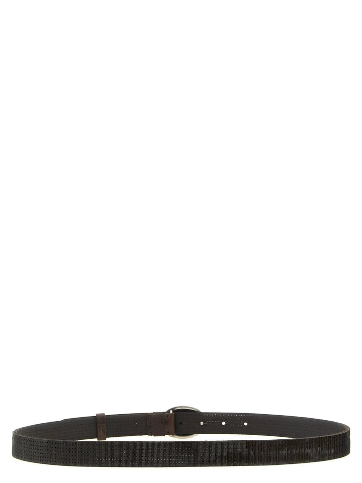 Brunello Cucinelli Sample Sale | Brunello Cucinelli Brown Calfskin Regular Belt - | Designer outlet