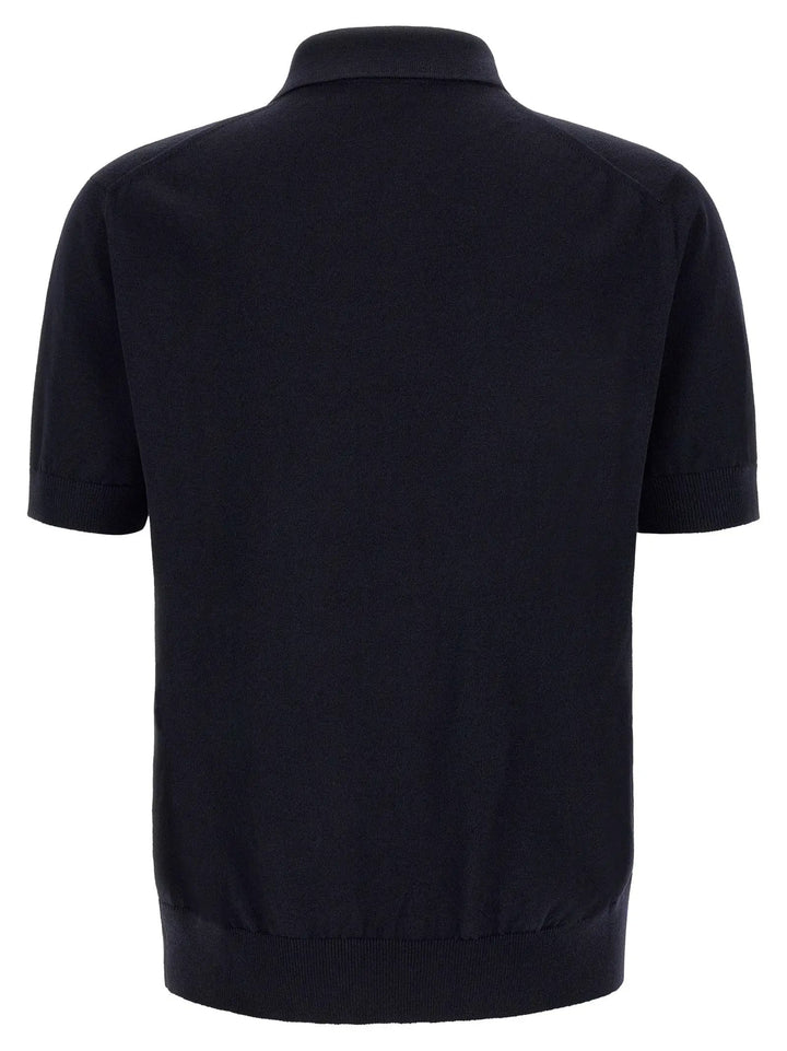Dolce &amp; Gabbana Sample Sale | Dolce &amp; Gabbana Blue Virgin Wool Polo Shirt - | Designer outlet
