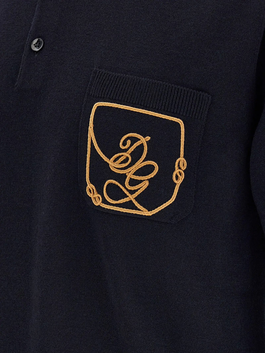 Dolce &amp; Gabbana Sample Sale | Dolce &amp; Gabbana Blue Virgin Wool Polo Shirt - | Designer outlet