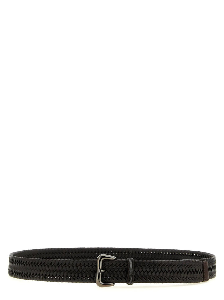 Brunello Cucinelli Sample Sale | Brunello Cucinelli Brown Leather Regular Belt - | Designer outlet