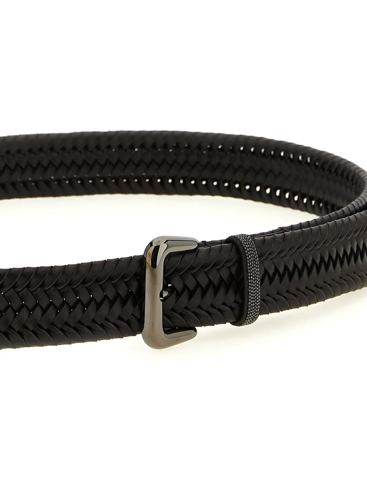 Brunello Cucinelli Sample Sale | Brunello Cucinelli Brown Leather Regular Belt - | Designer outlet