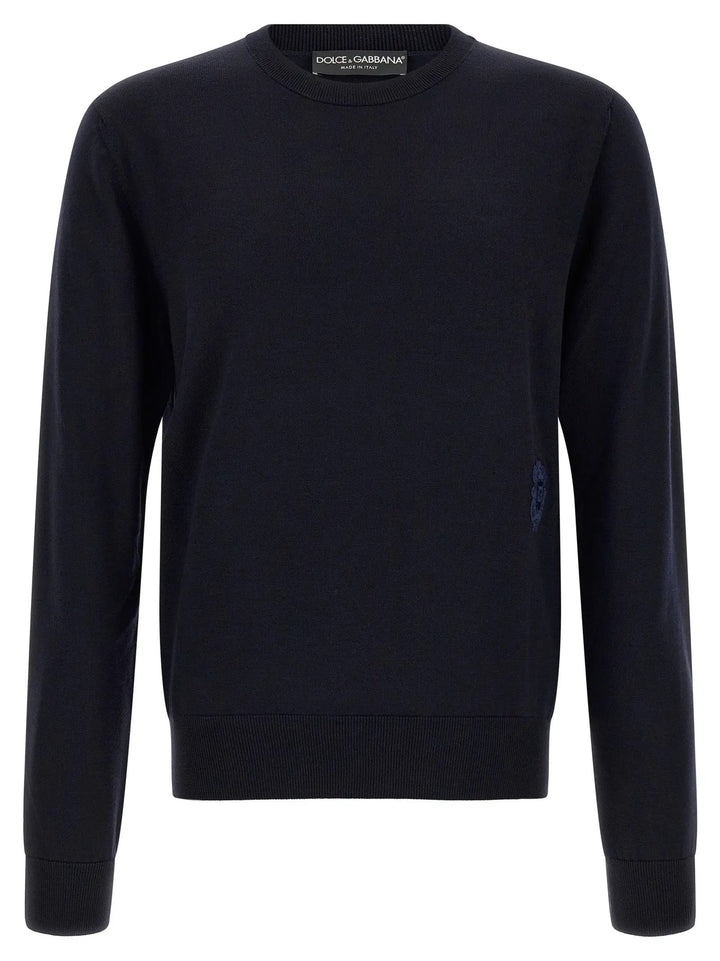 Dolce &amp; Gabbana Sample Sale | Dolce &amp; Gabbana Blue Virgin Wool Cardigan - | Designer outlet