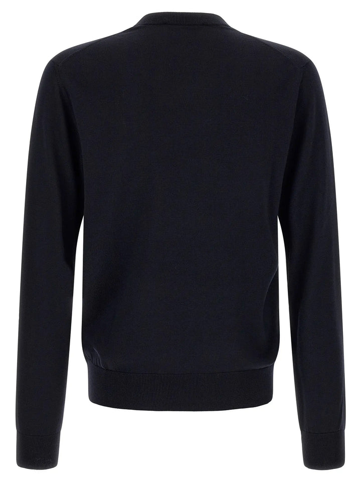Dolce &amp; Gabbana Sample Sale | Dolce &amp; Gabbana Blue Virgin Wool Cardigan - | Designer outlet