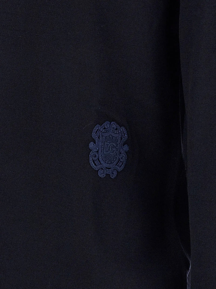 Dolce &amp; Gabbana Sample Sale | Dolce &amp; Gabbana Blue Virgin Wool Cardigan - | Designer outlet