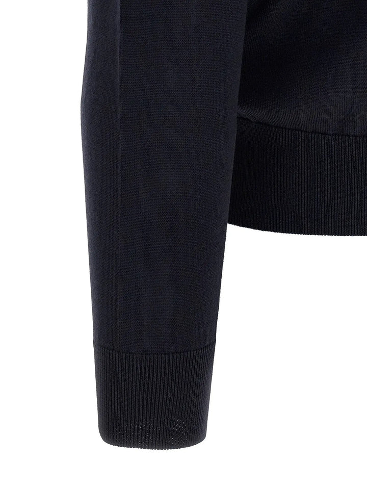Dolce &amp; Gabbana Sample Sale | Dolce &amp; Gabbana Blue Virgin Wool Cardigan - | Designer outlet