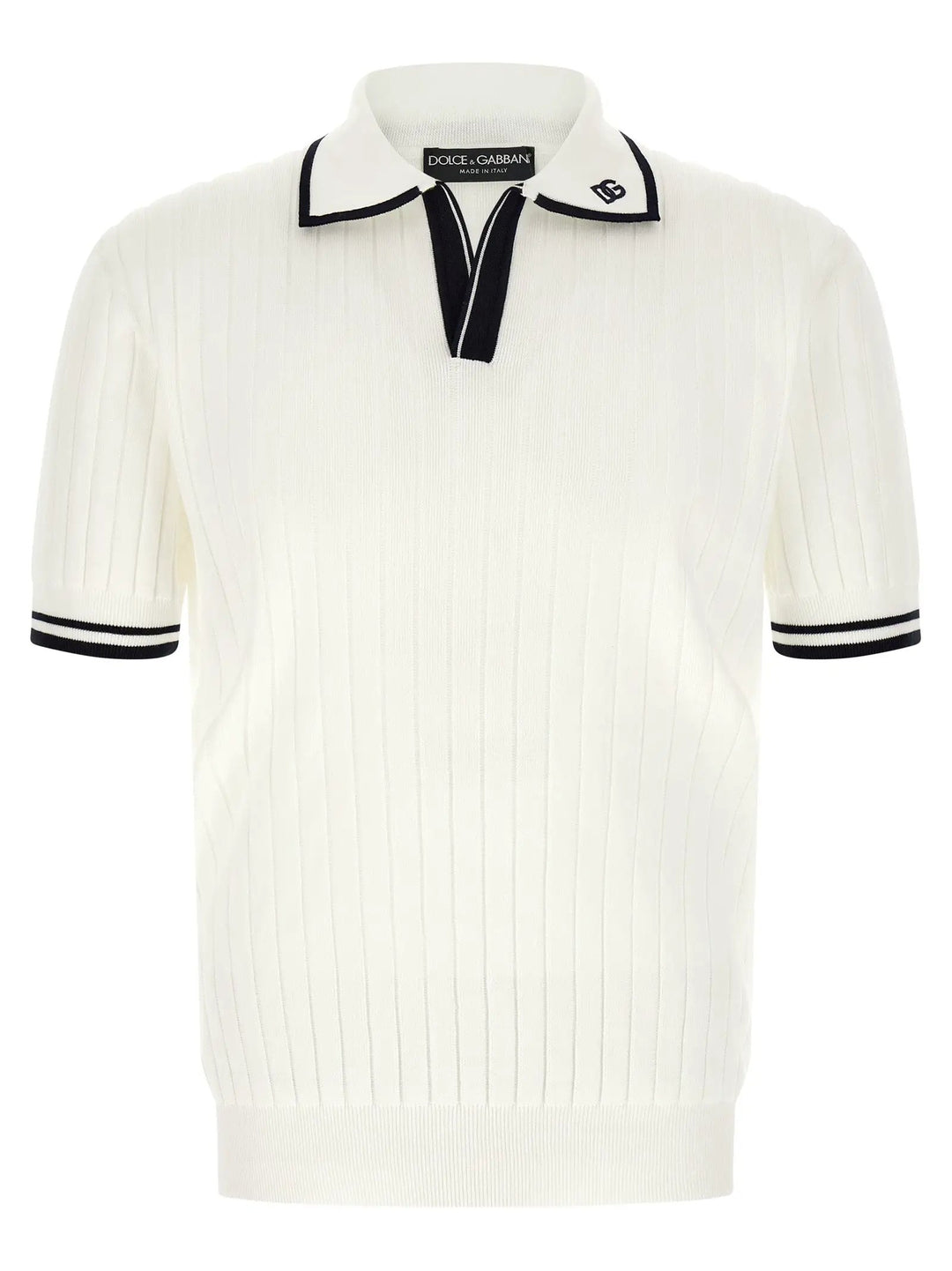 Dolce &amp; Gabbana Sample Sale | Dolce &amp; Gabbana Bicolor Cotton Polo Shirt - | Designer outlet