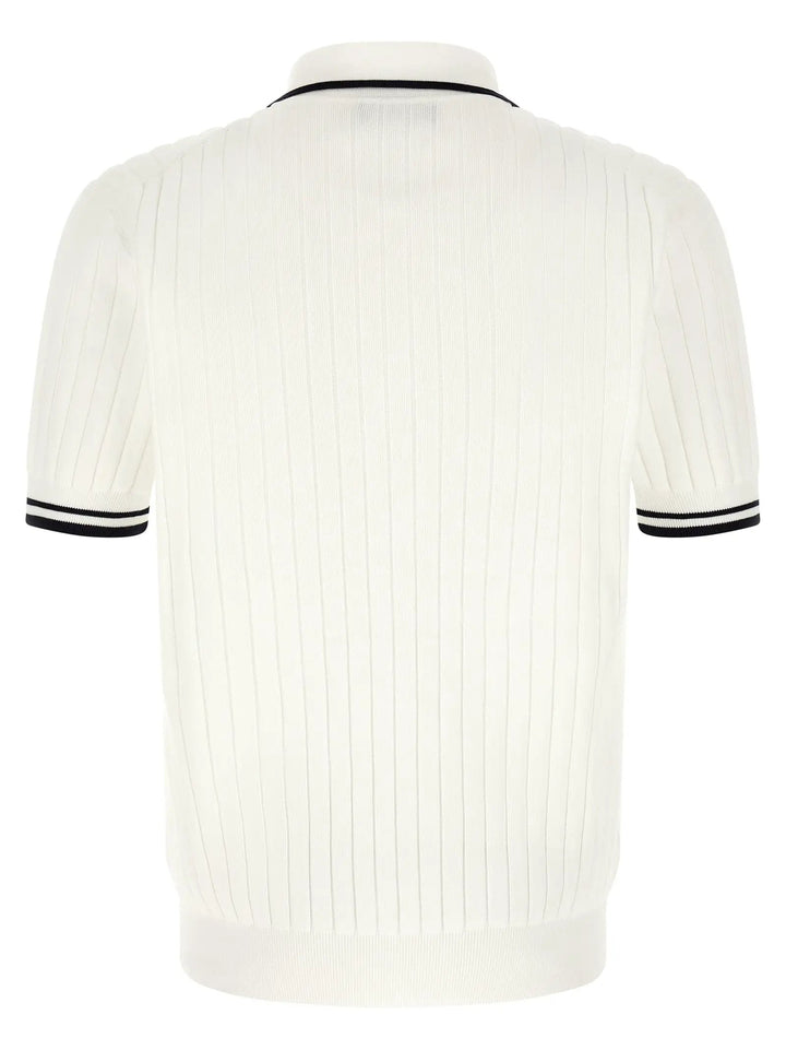 Dolce &amp; Gabbana Sample Sale | Dolce &amp; Gabbana Bicolor Cotton Polo Shirt - | Designer outlet