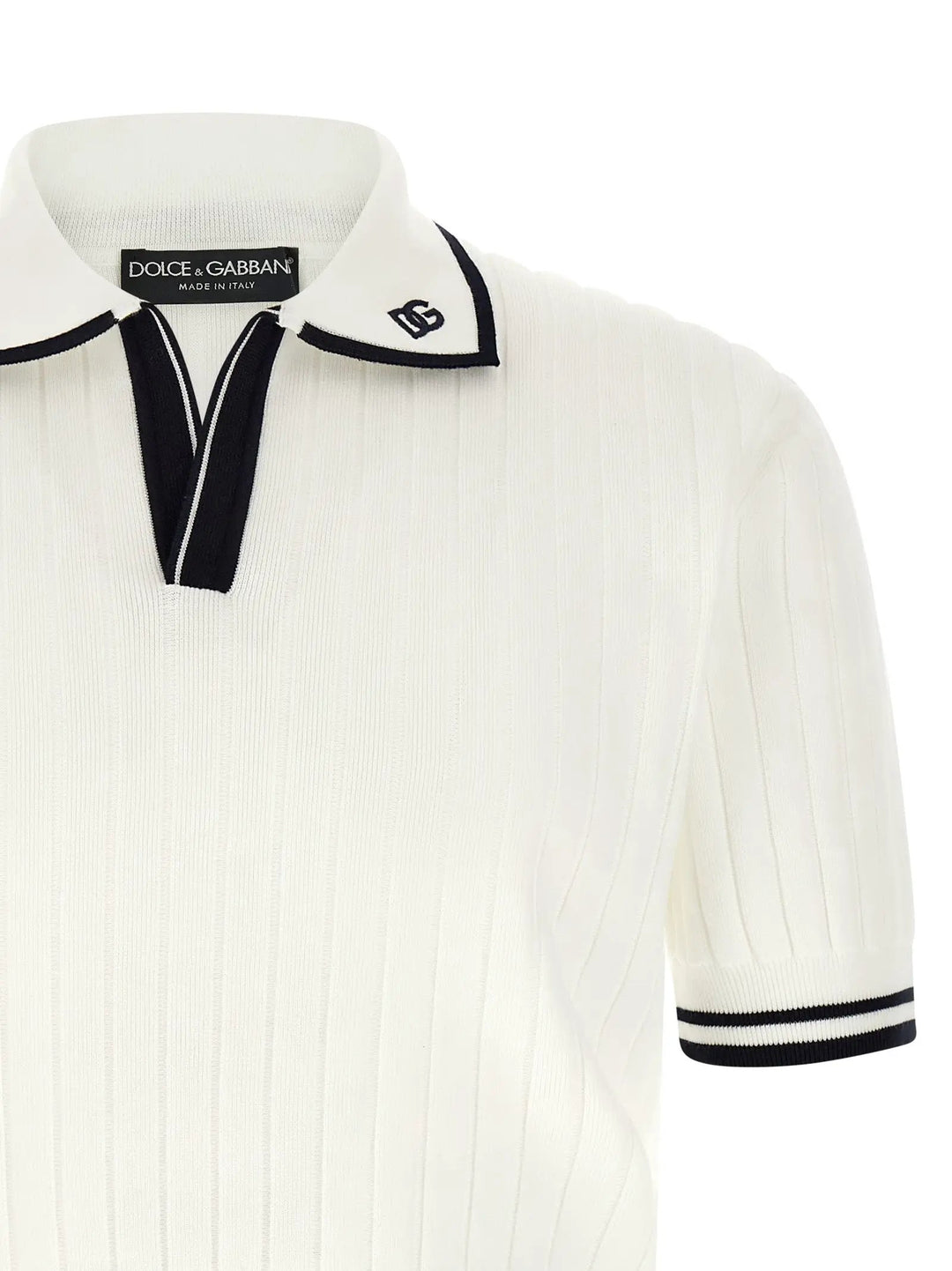 Dolce &amp; Gabbana Sample Sale | Dolce &amp; Gabbana Bicolor Cotton Polo Shirt - | Designer outlet