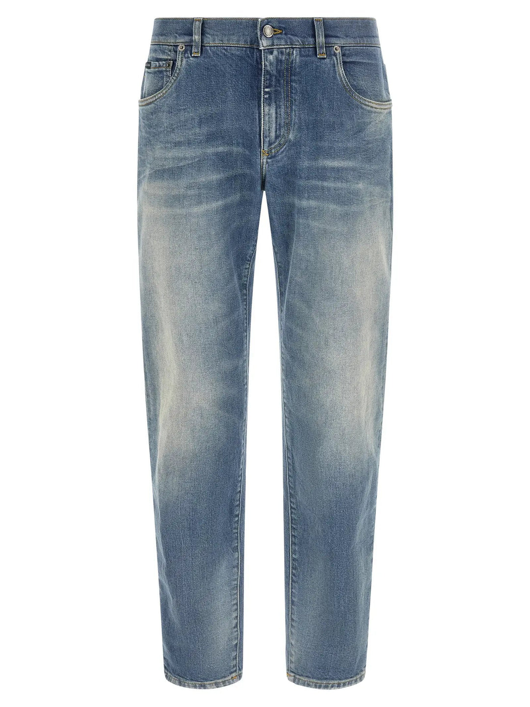 Dolce &amp; Gabbana Sample Sale | Dolce &amp; Gabbana Blue Cotton Straight-Leg Jeans - | Designer outlet