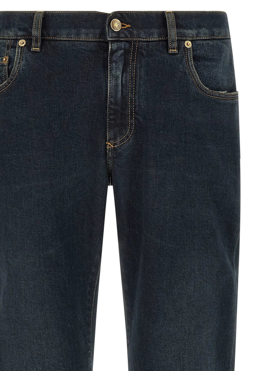 Dolce &amp; Gabbana Sample Sale | Dolce &amp; Gabbana Blue Cotton Skinny Jeans - | Designer outlet