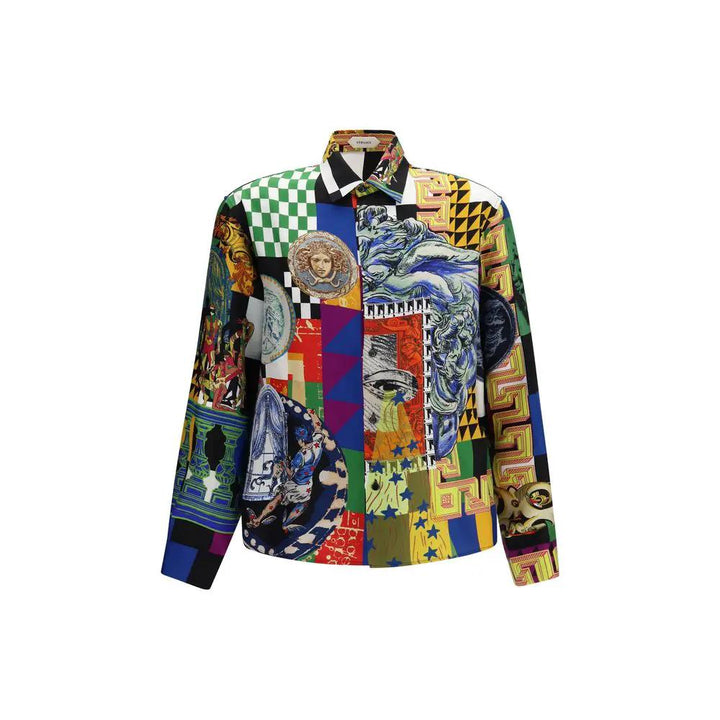 Versace Sample Sale | Versace Multicolor Silk Pattern Shirt - | Designer outlet
