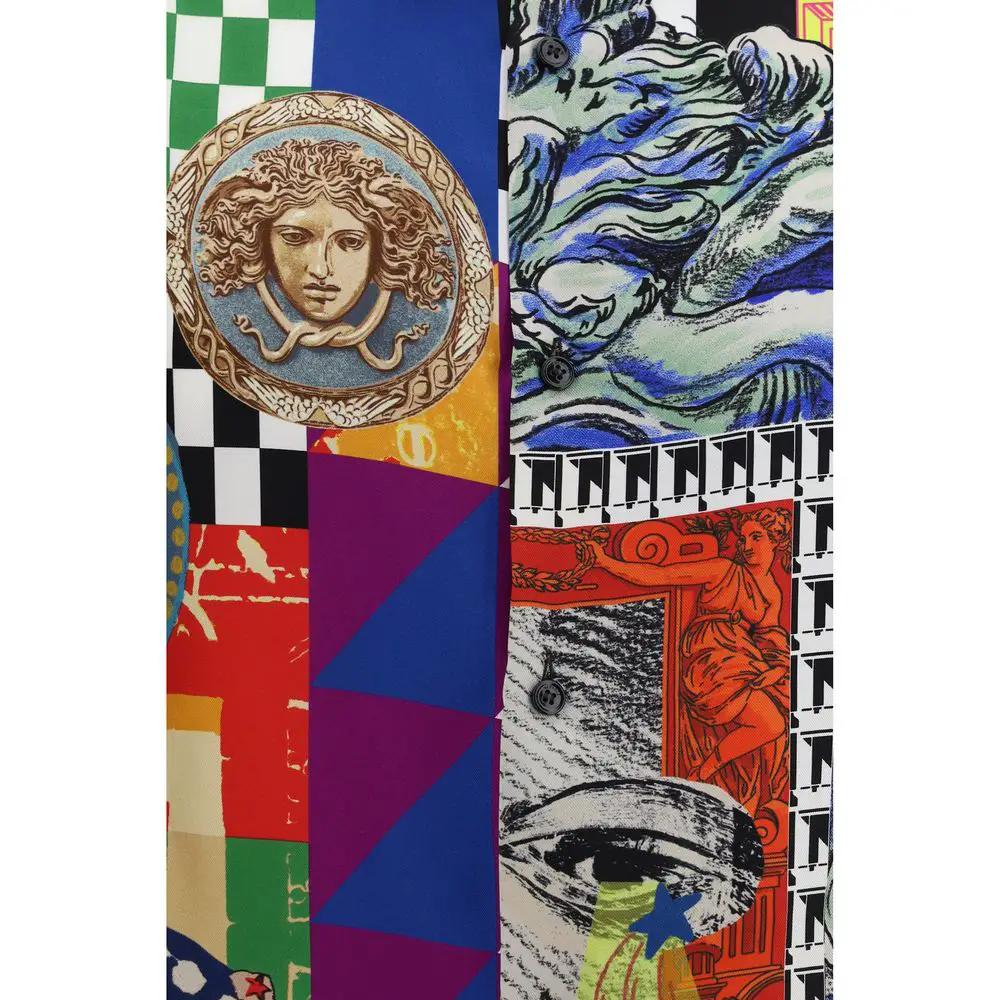 Versace Sample Sale | Versace Multicolor Silk Pattern Shirt - | Designer outlet