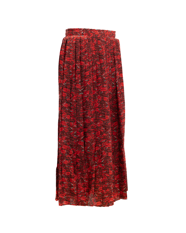 Valentino Garavani Sample Sale | Valentino Garavani Women Midi Red Skirt with black and white details - | Designer outlet