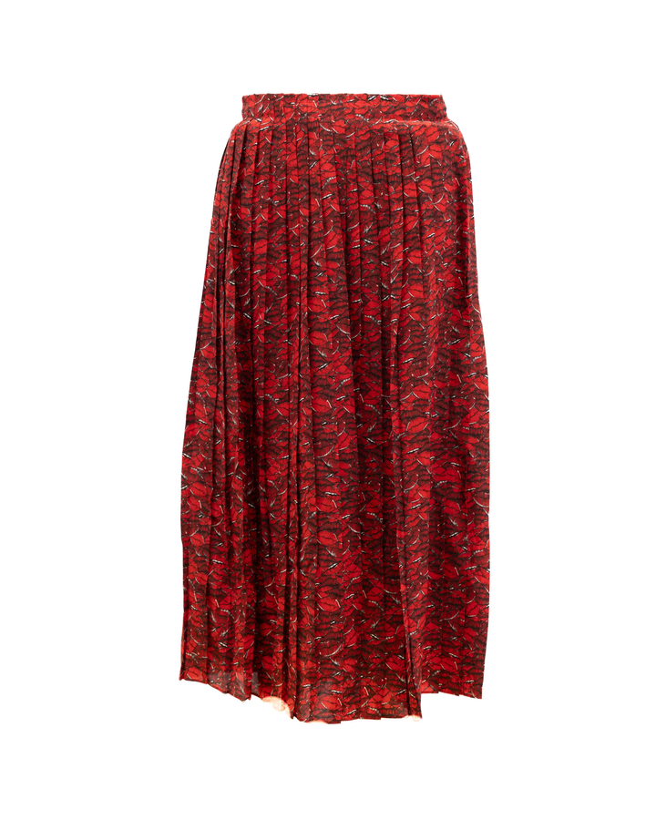 Valentino Garavani Sample Sale | Valentino Garavani Women Midi Red Skirt with black and white details - | Designer outlet