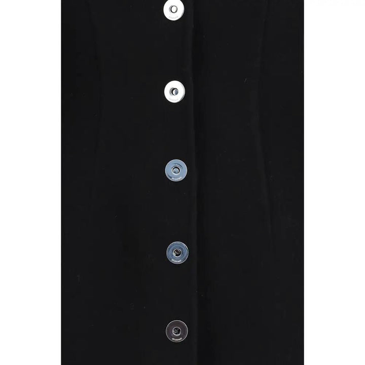 Max Mara Sample Sale | Max Mara Black Wool Oves Aries Coat - | Designer outlet