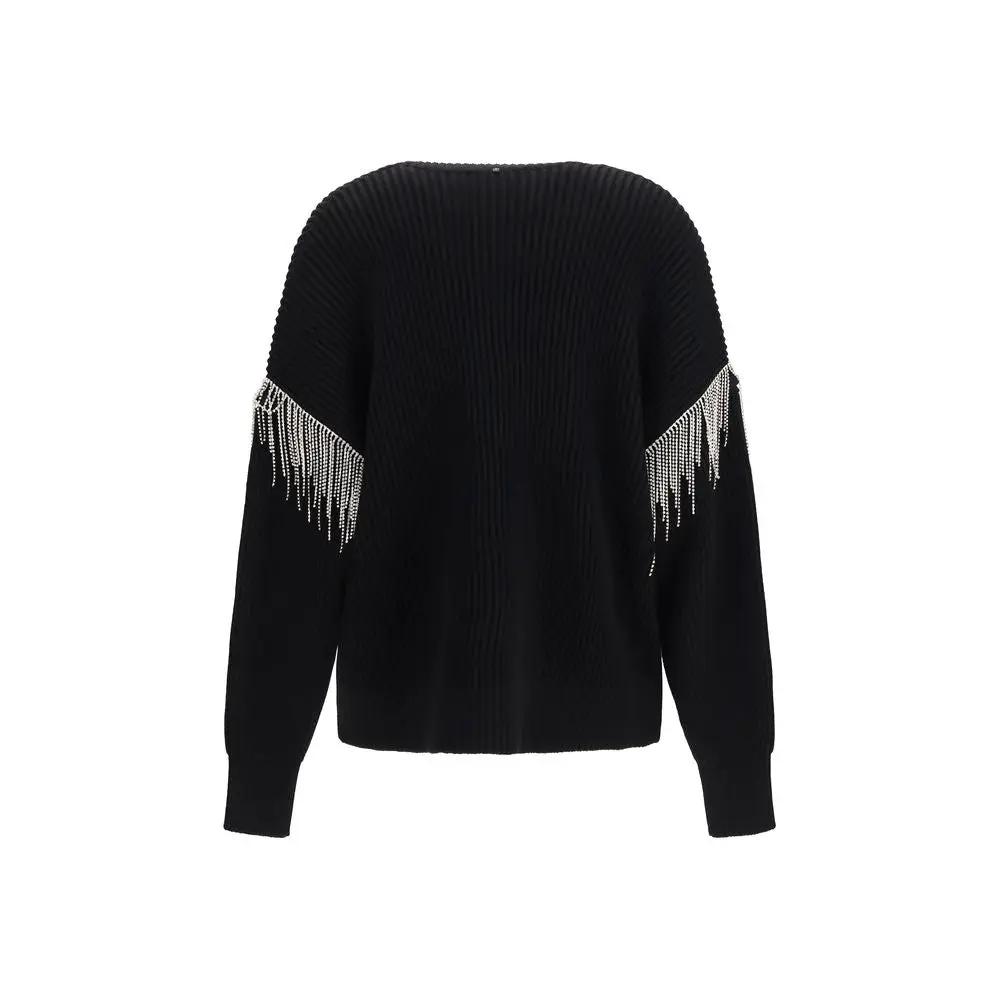Max Mara Sample Sale | Max Mara Black Wool Oves Aries Cardigan - | Designer outlet