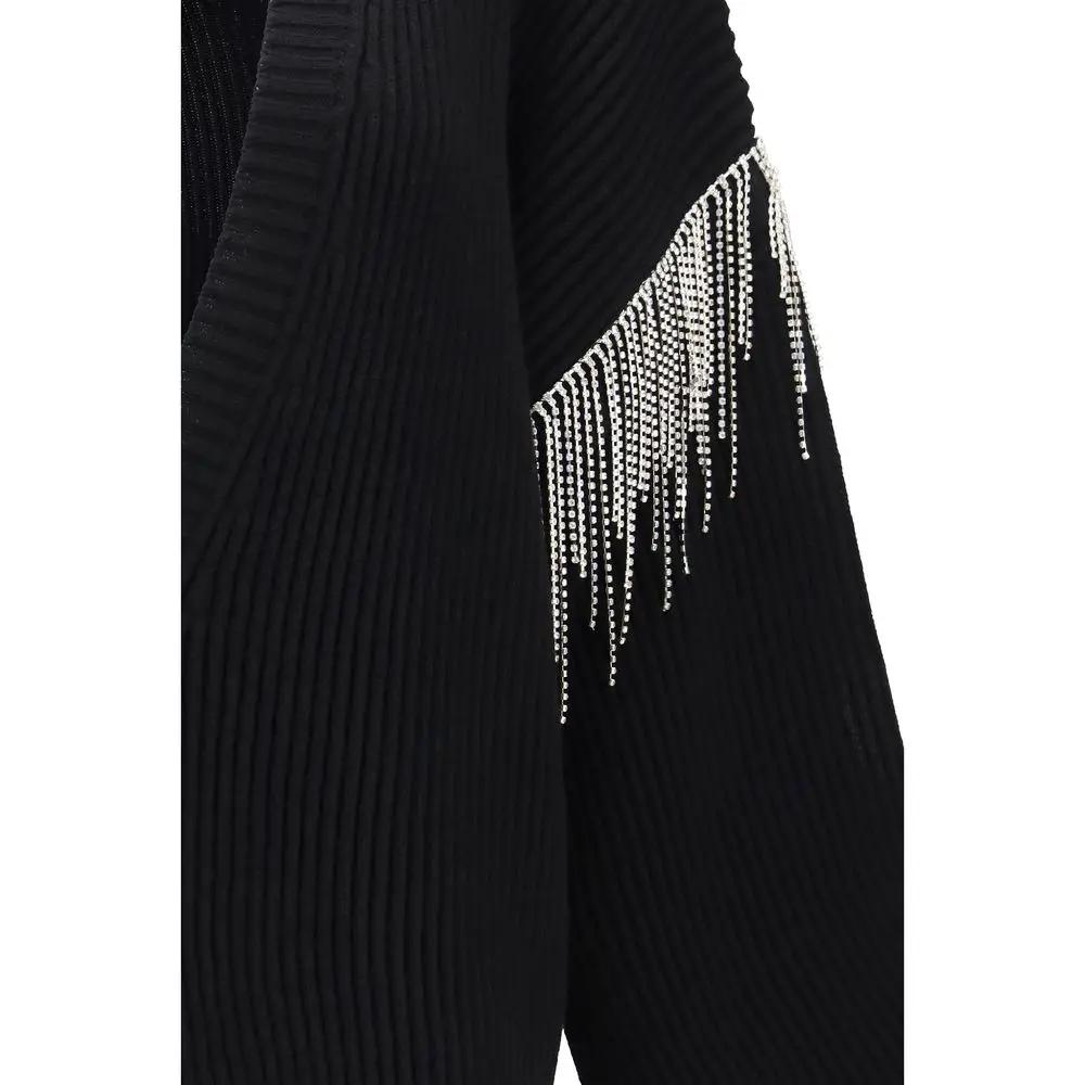 Max Mara Sample Sale | Max Mara Black Wool Oves Aries Cardigan - | Designer outlet