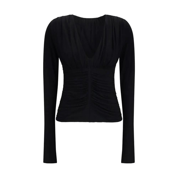 Max Mara Sample Sale | Max Mara Black Viscose Dress Shirt - | Designer outlet