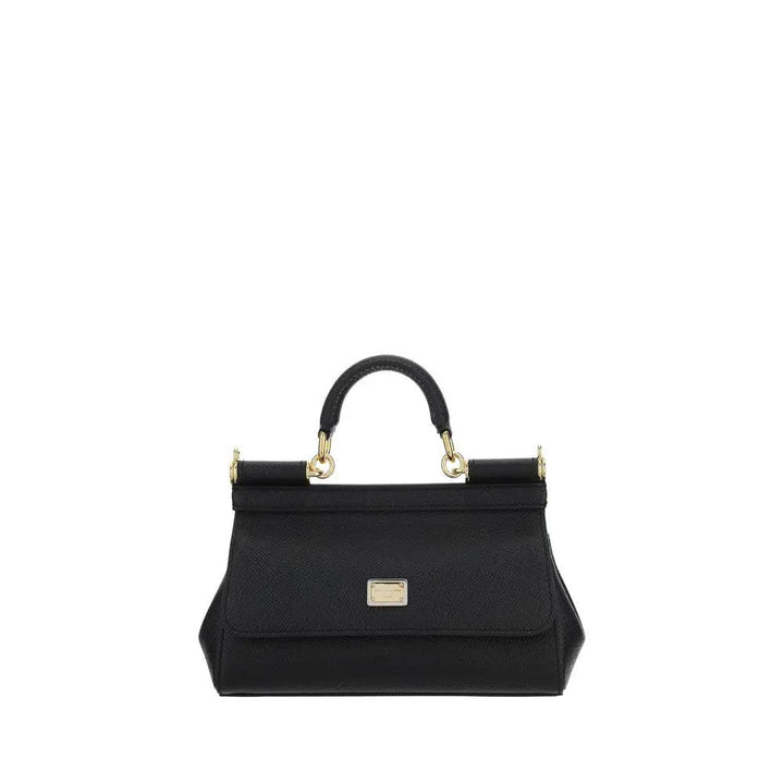 Dolce &amp; Gabbana Sample Sale | Dolce &amp; Gabbana Black Calf Leather Bos Taurus Handbag - | Designer outlet