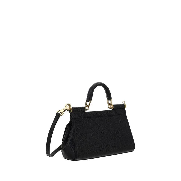 Dolce &amp; Gabbana Sample Sale | Dolce &amp; Gabbana Black Calf Leather Bos Taurus Handbag - | Designer outlet
