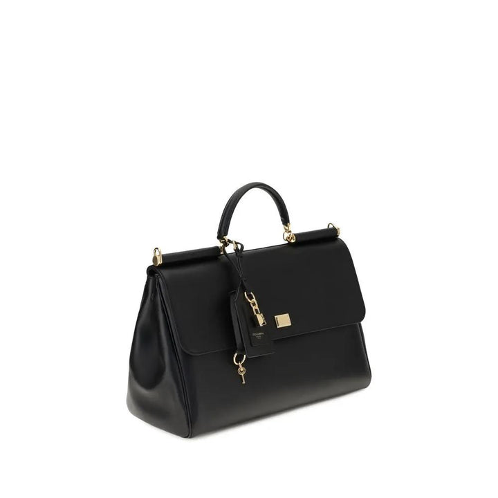 Dolce &amp; Gabbana Sample Sale | Dolce &amp; Gabbana Black Calf Leather Bos Taurus Shoulder Bag - | Designer outlet
