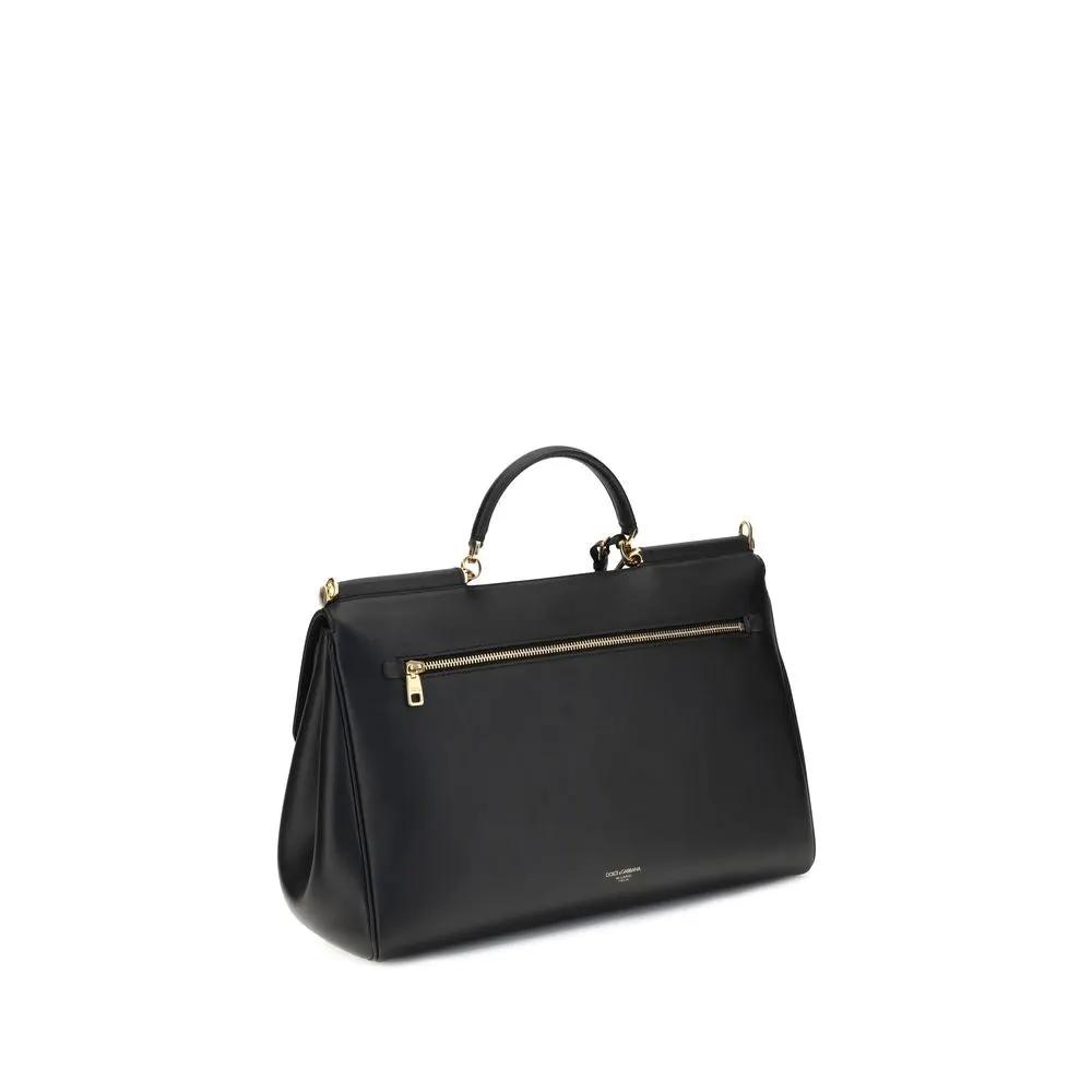 Dolce &amp; Gabbana Sample Sale | Dolce &amp; Gabbana Black Calf Leather Bos Taurus Shoulder Bag - | Designer outlet