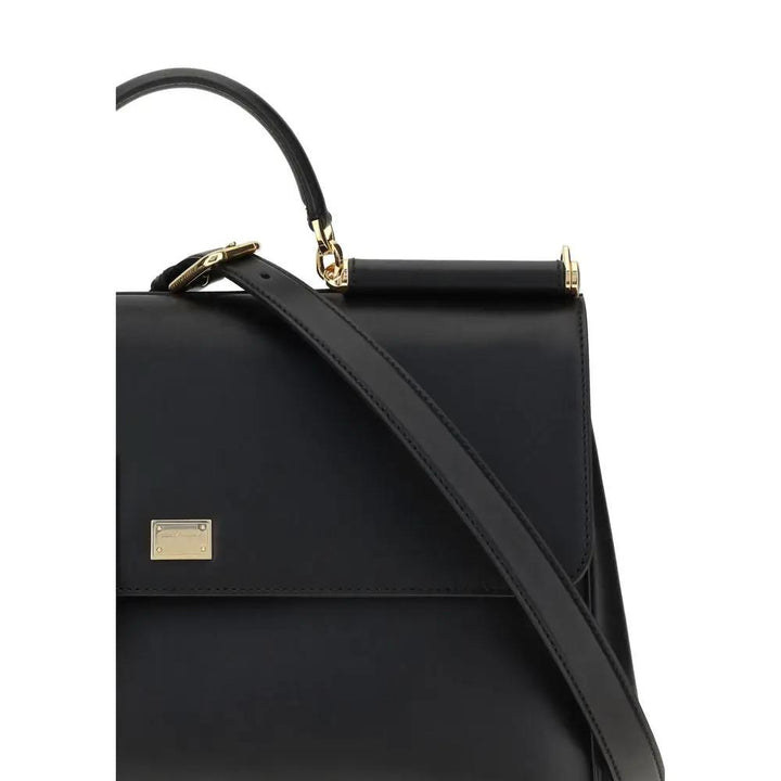 Dolce &amp; Gabbana Sample Sale | Dolce &amp; Gabbana Black Calf Leather Bos Taurus Shoulder Bag - | Designer outlet