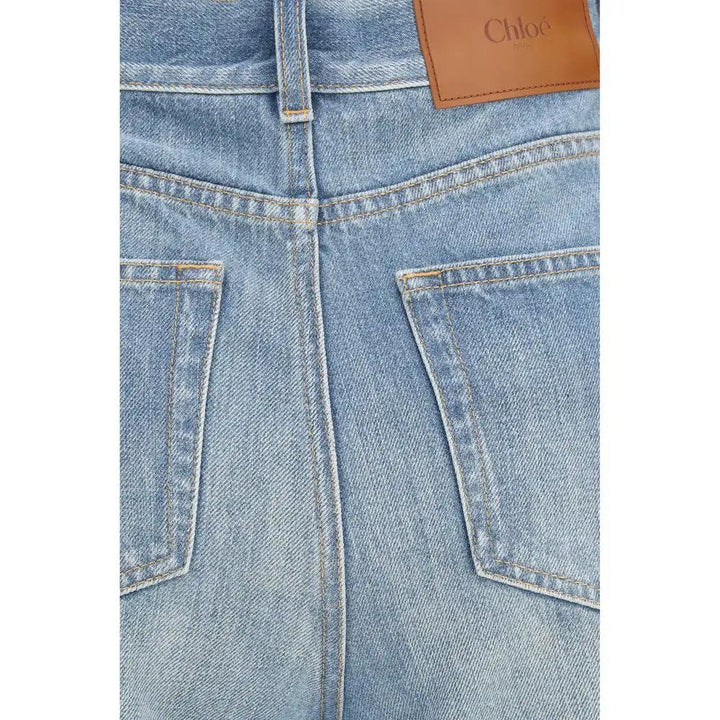 Chloé Sample Sale | Chloé Blue Cotton Flared Jeans - | Designer outlet