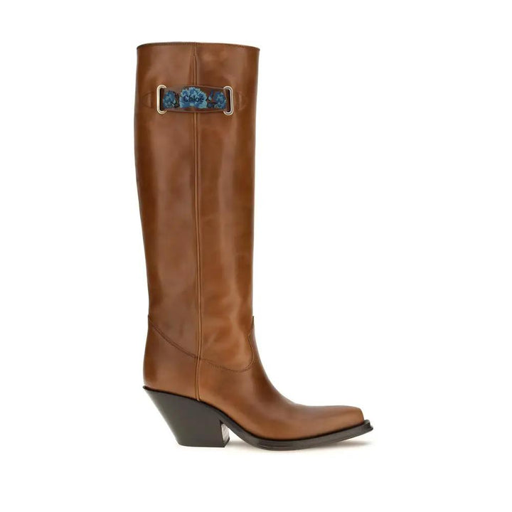 Chloé Sample Sale | Chloé Brown Calf Leather Bos Taurus Over The Knee - | Designer outlet