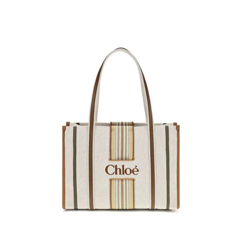 Chloé Sample Sale | Chloé Beige Cotton Shoulder Bag - | Designer outlet