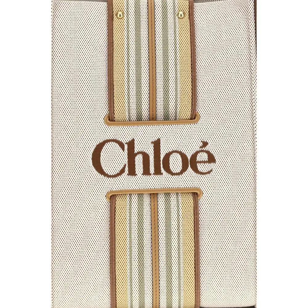 Chloé Sample Sale | Chloé Beige Cotton Shoulder Bag - | Designer outlet