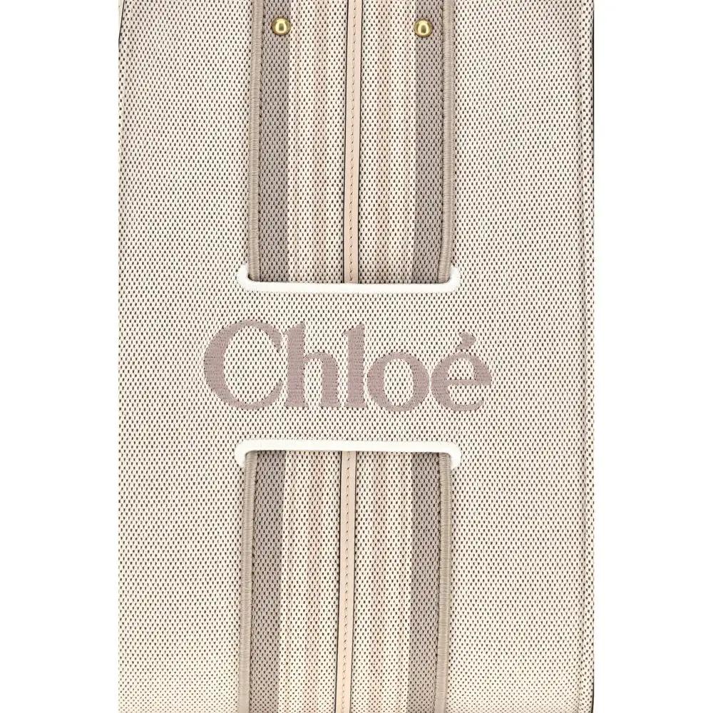 Chloé Sample Sale | Chloé Beige Cotton Shoulder Bag - | Designer outlet
