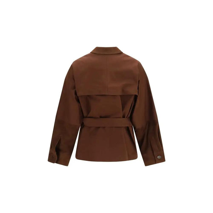 Fabiana Filippi Sample Sale | Fabiana Filippi Brown Cotton Full-Length Jacket - | Designer outlet