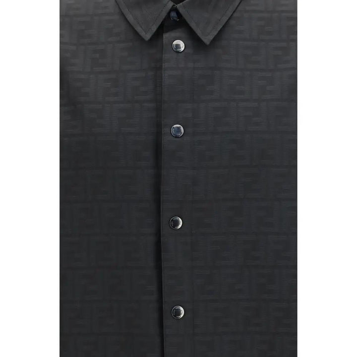 Fendi Sample Sale | Fendi Black Polyester Pattern Shirt - | Designer outlet
