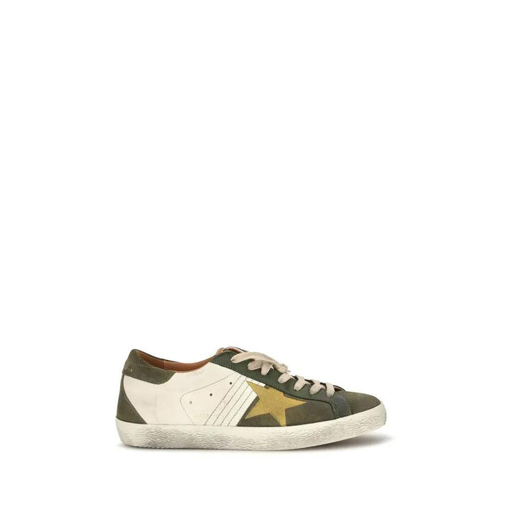 Golden Goose Sample Sale | Golden Goose Bicolor Calf Leather Bos Taurus Sneakers - | Designer outlet