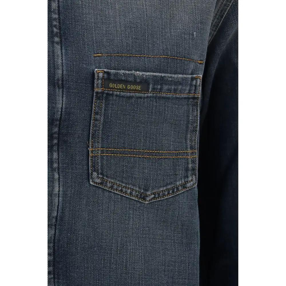 Golden Goose Sample Sale | Golden Goose Blue Denim Shirt - | Designer outlet