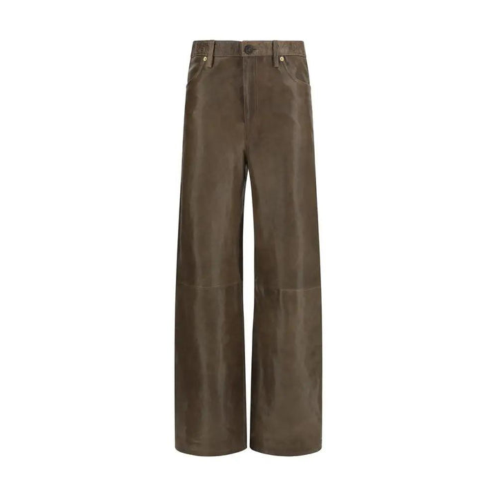 Golden Goose Sample Sale | Golden Goose Brown Leather Pants - | Designer outlet