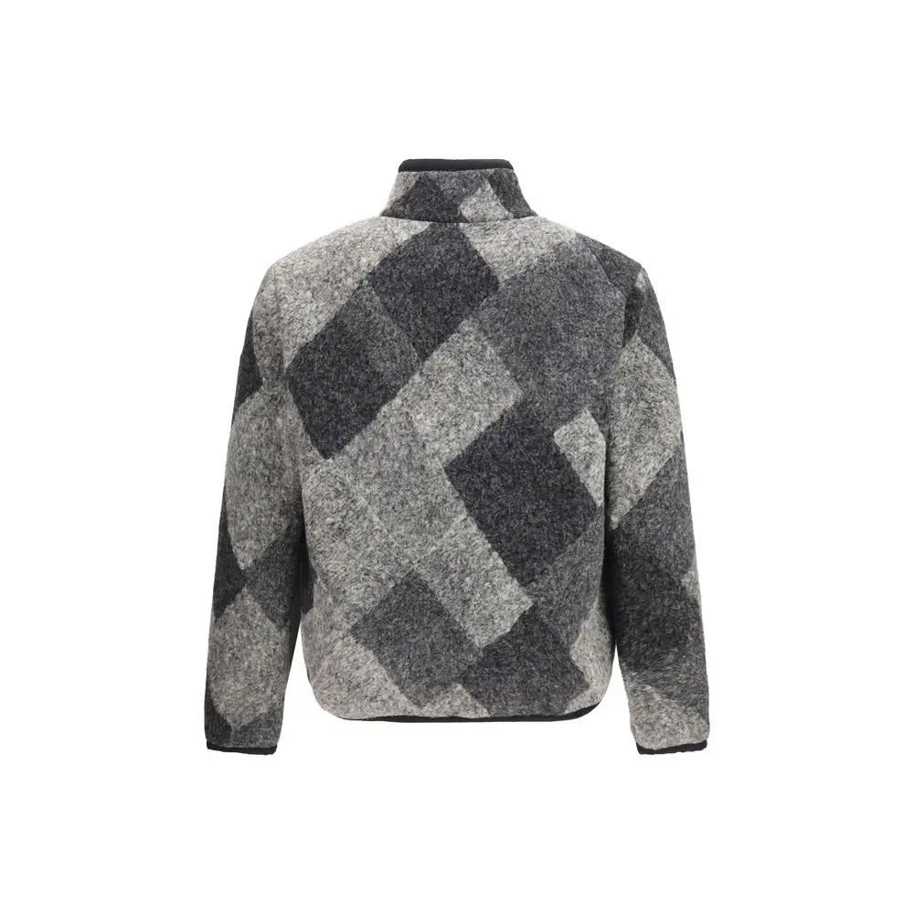 Moncler Sample Sale | Moncler Gray Wool Oves Aries Full-Length Jacket - | Designer outlet