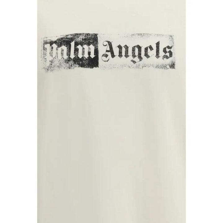 Palm Angels Sample Sale | Palm Angels Beige Cotton T-Shirt - | Designer outlet