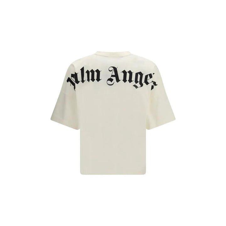 Palm Angels Sample Sale | Palm Angels Beige Cotton T-Shirt - | Designer outlet