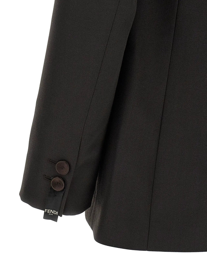 Fendi Sample Sale | Fendi Brown Polyester Blazer - | Designer outlet
