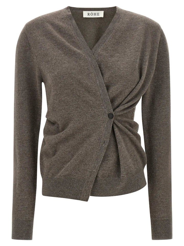 Rohe Sample Sale | Rohe Brown Wool Cardigan - | Designer outlet
